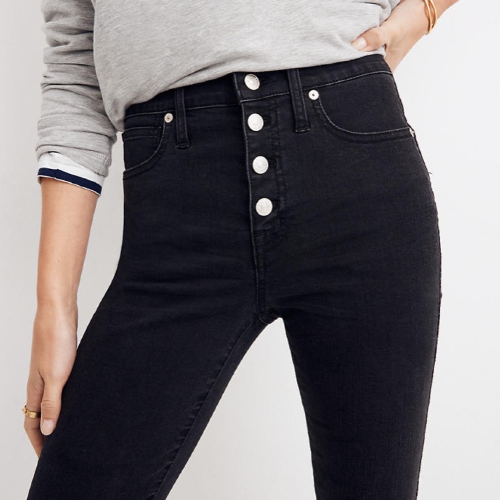 Madewell Stovepipe Jeans Button-Front Edition